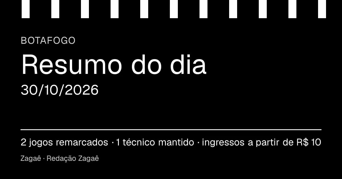 Resumo do dia: Botafogo